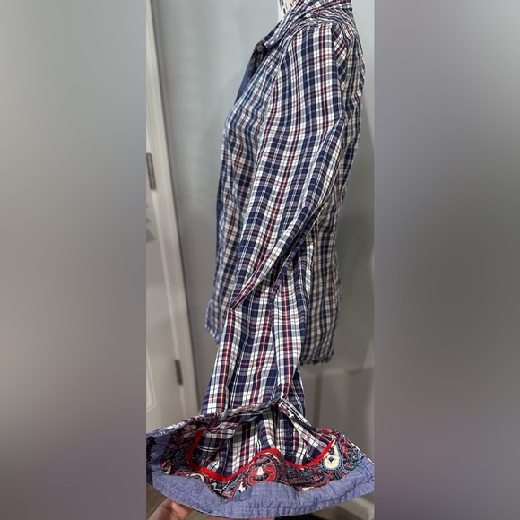 ❤️❤️Tommy Hilfiger Women’s Plaid Shirt - Size M -❤️ ❤️ - Picture 8 of 9